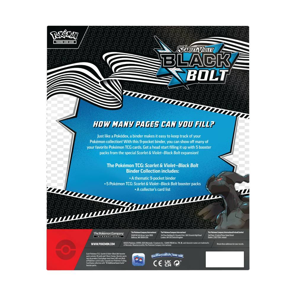 Pokemon Scarlet & Violet - Black Bolt Binder Collection