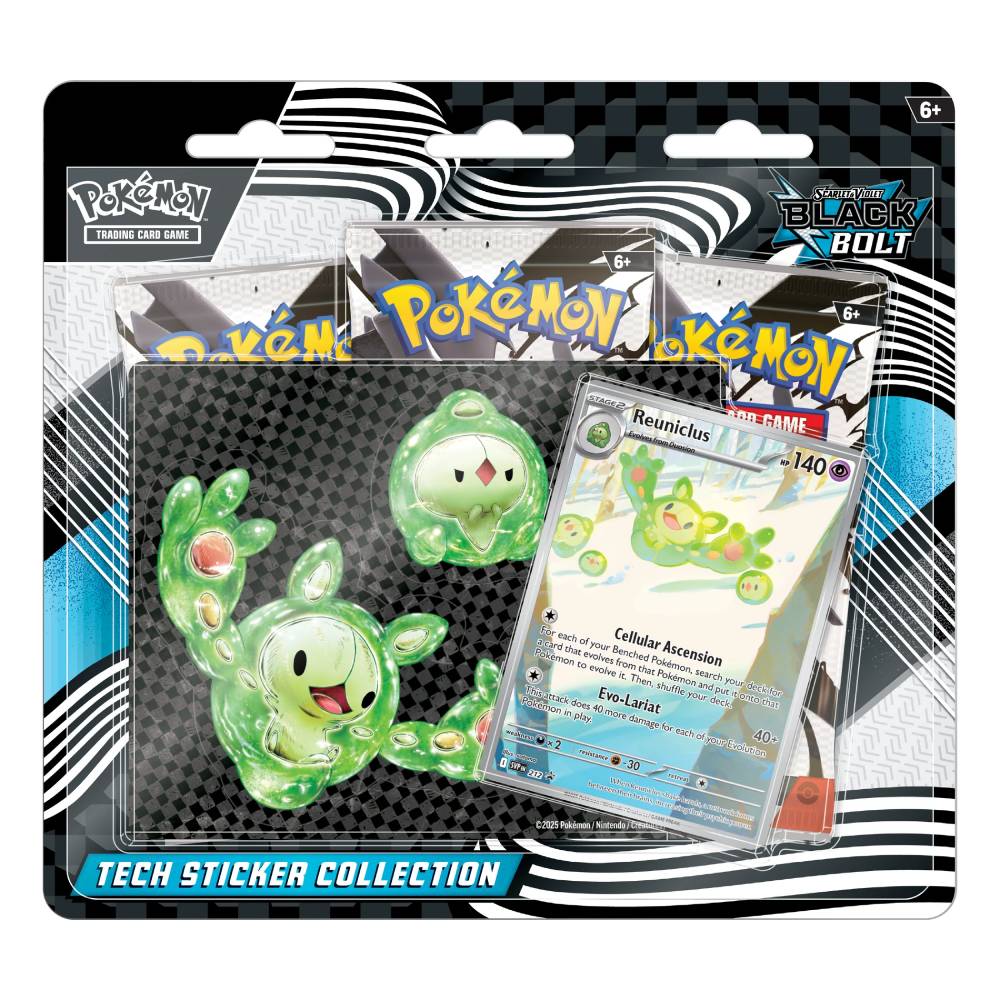 Pokemon Scarlet & Violet - Black Bolt Tech Sticker Collectie Reuniclus