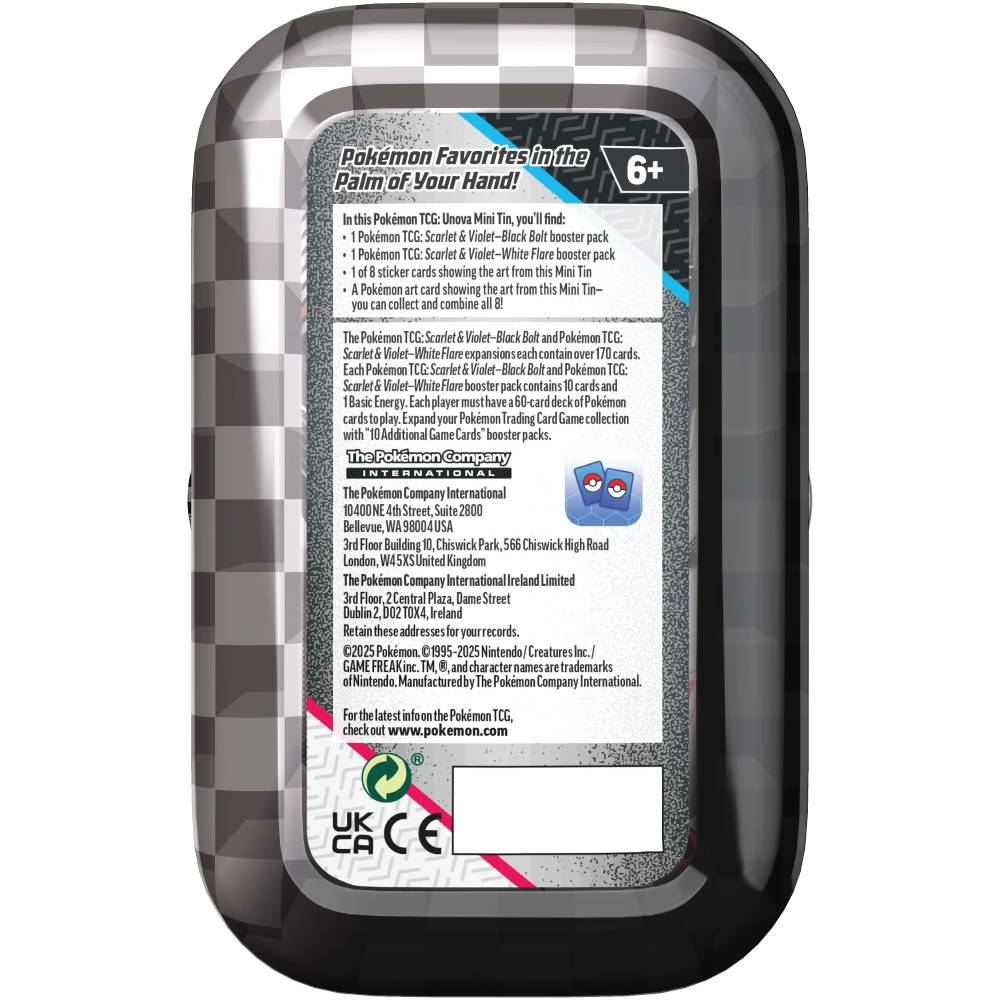 Pokemon Scarlet & Violet - Black Bolt & White Flare Mini Tin