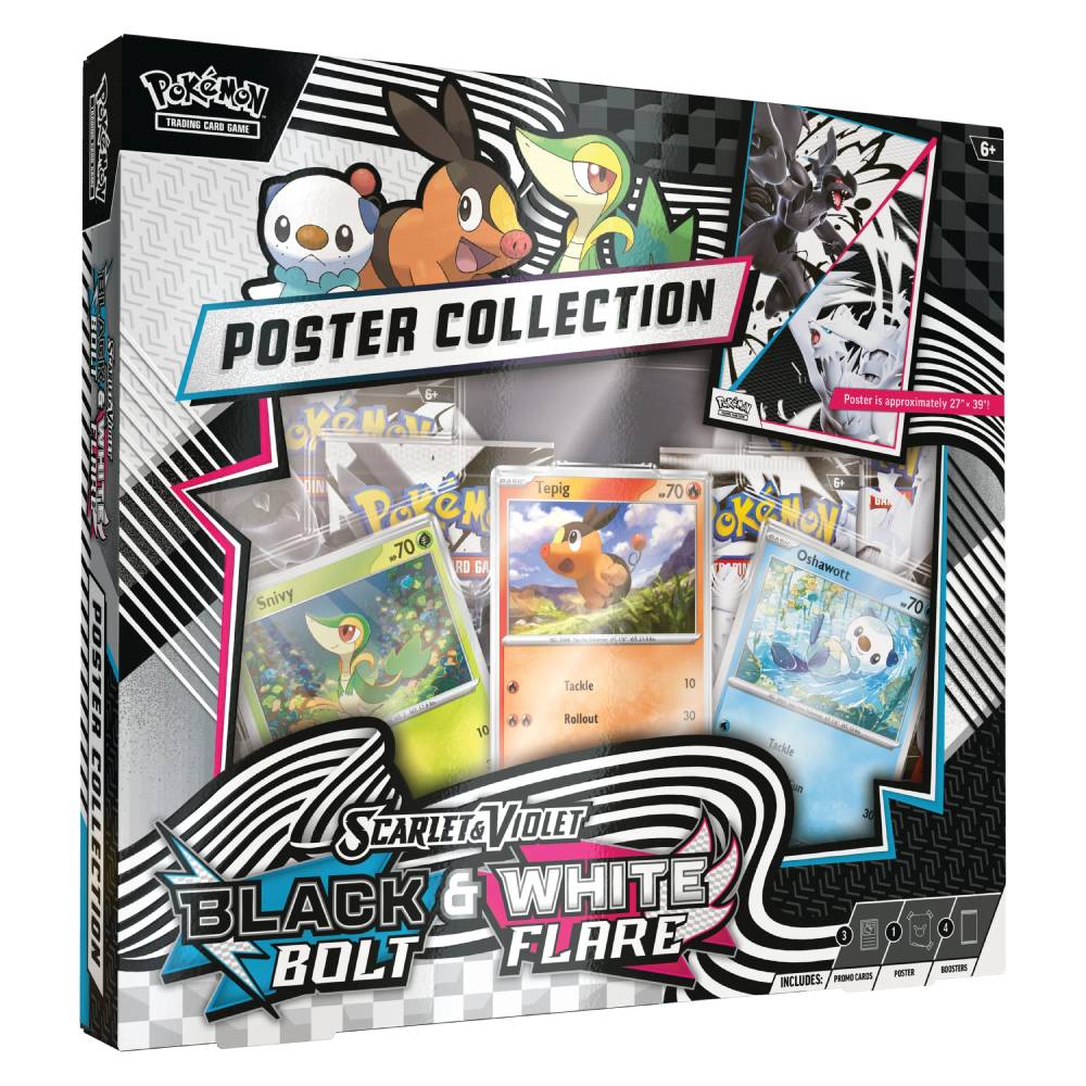 Pokemon Scarlet & Violet - Black Bolt & White Flare Poster Collection