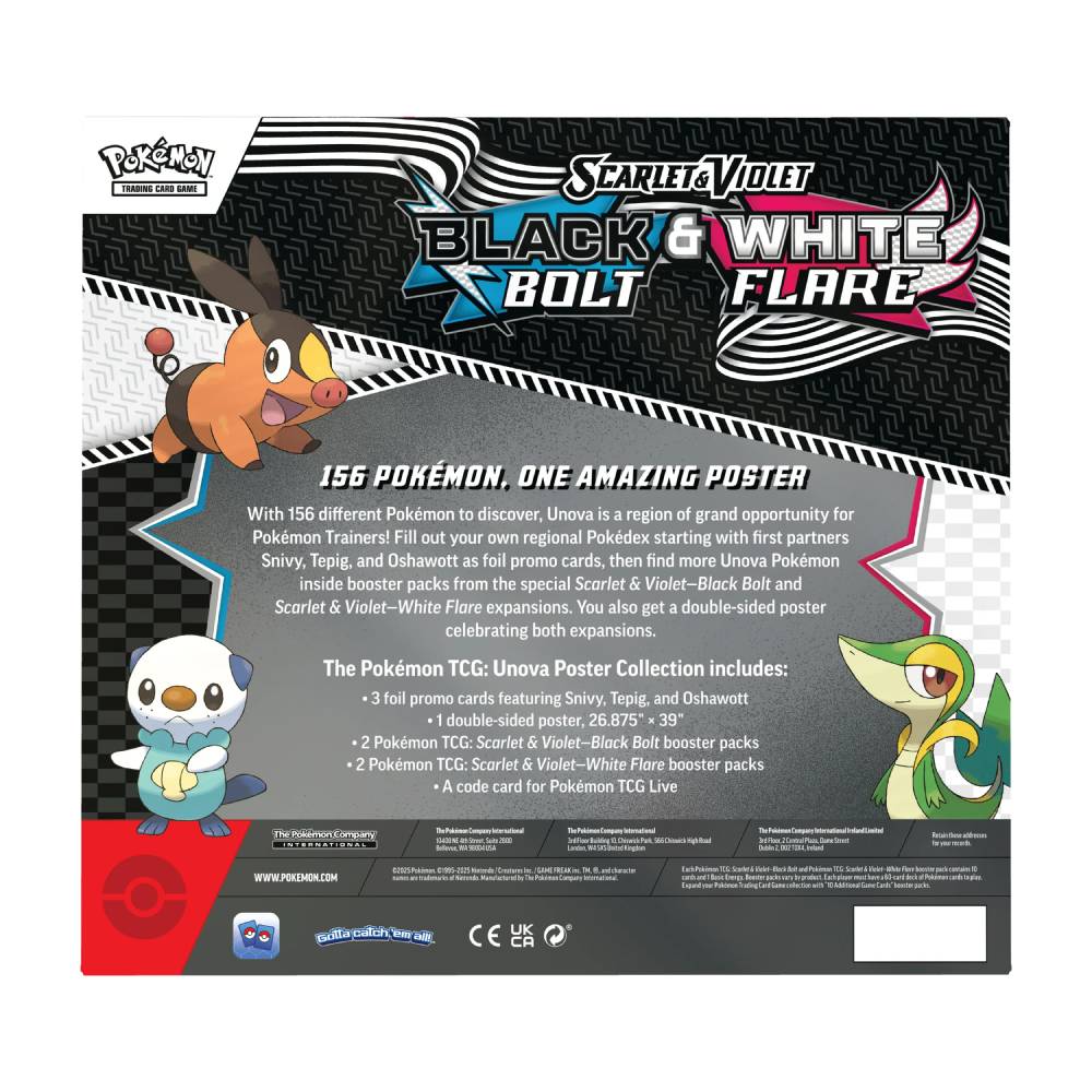 Pokemon Scarlet & Violet - Black Bolt & White Flare Poster Collection