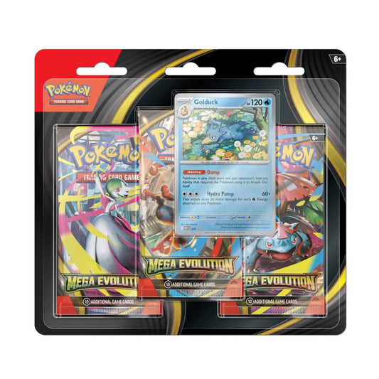 Pokemon Mega Evolution - 3 Pack Blister Golduck